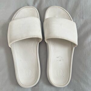 lululemon athletica White Slide Sandals